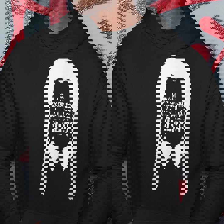 On Wednesday We Wear Black Hoodie Personalized Gifts
