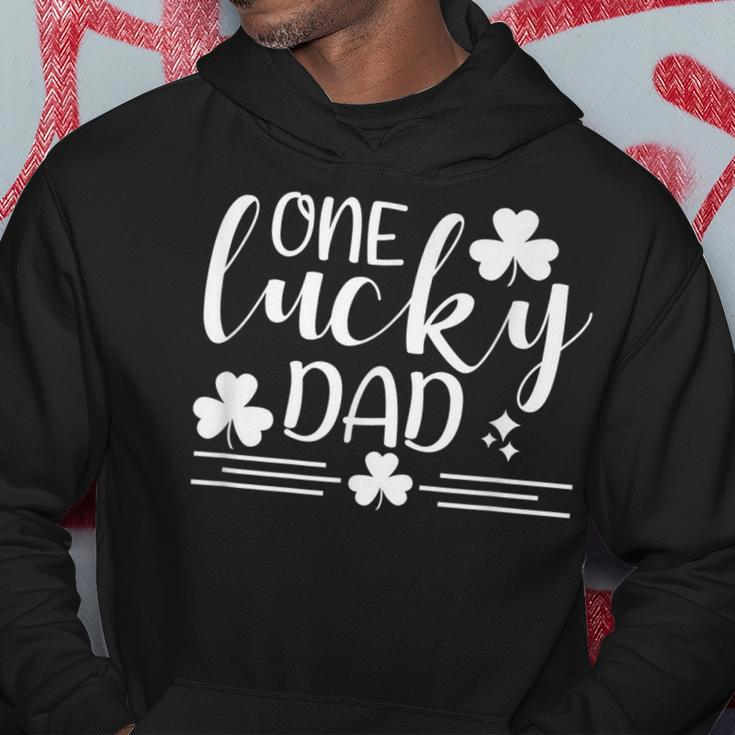 One Lucky Dad St Patricks Day Daddy Funny Irish Shamrock Fun Hoodie Funny Gifts