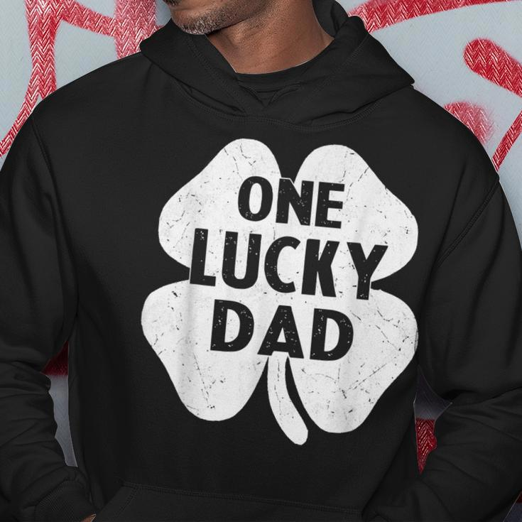 One Lucky Dad St Patricks Day Shamrock Daddy Hoodie Funny Gifts