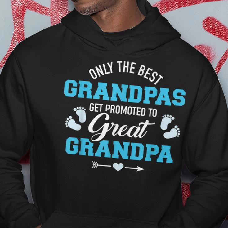 Only The Best Grandpas Get Promoted To Great Grandpa Hoodie Unique Gifts