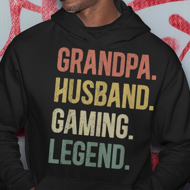 Opa Ehemann Gaming Legende Vintage Opa Gamer Retro Hoodie Lustige Geschenke