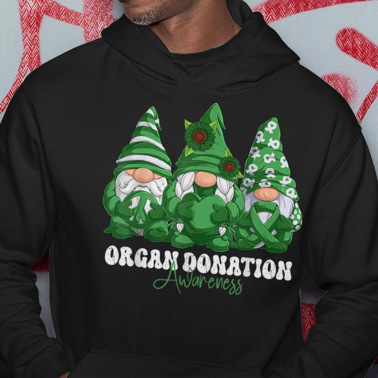 Organ Donation Awareness Month Green Ribbon Gnomies Hoodie Unique Gifts
