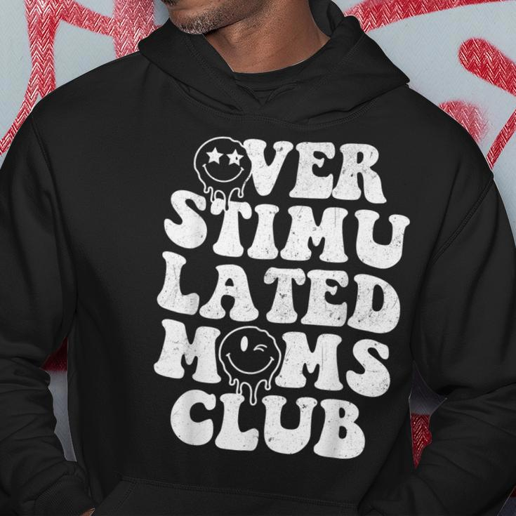 Overstimulated Moms Club Cool Moms Mama Mothers Sarcastic Hoodie Unique Gifts