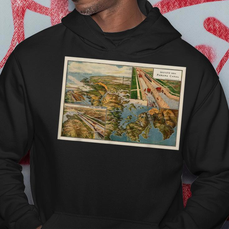Panama Canal Birds Eye Map 1914 Hoodie Unique Gifts
