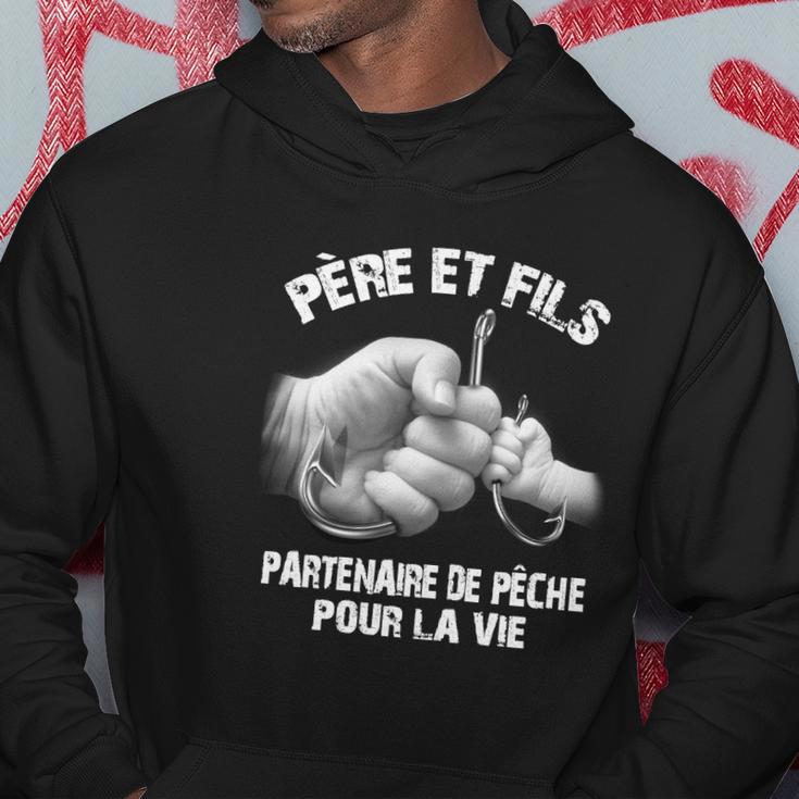 Papa Et Fils Partenaire De Pêche Hoodie Lustige Geschenke