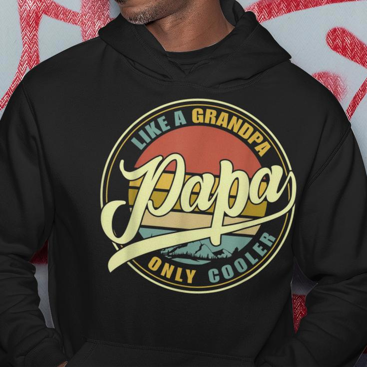 Papa Like A Grandpa Only Cooler Funny Dad Papa Definition Gift For Mens Hoodie Unique Gifts