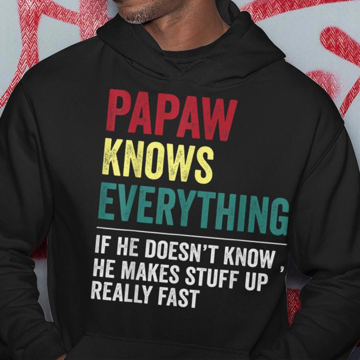 Papaw Know Everything Funny Fathers Day Gift For Grandpa Hoodie Personalized Gifts
