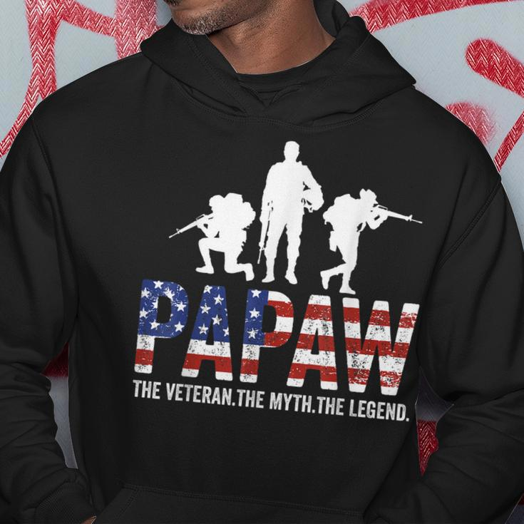 Papaw The Veteran The Myth The Legend Dad Daddy Father Sday Hoodie Funny Gifts