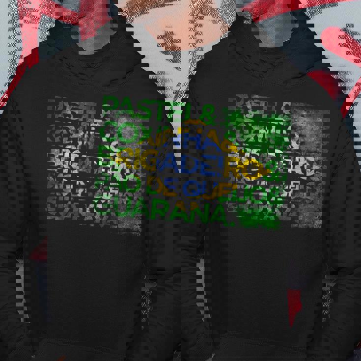 Pastel Coxinha Brigadeiro Pão De Queijo & Guaraná Brazil Hoodie Unique Gifts
