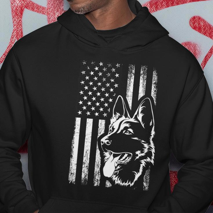 Patriotic German Shepherd American Flag Dog Lover Gift Tshirt V3 Hoodie Unique Gifts
