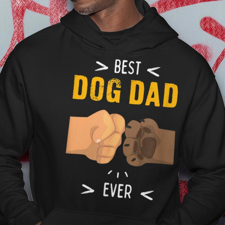 Paw Bump Fist Bump Best Dog Dad Ever Funny Hoodie Unique Gifts