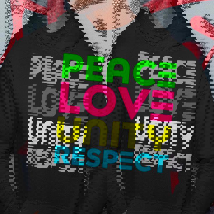 Peace Love Unity Respect - Plur Edm Rave Festival Raver Hoodie Unique Gifts