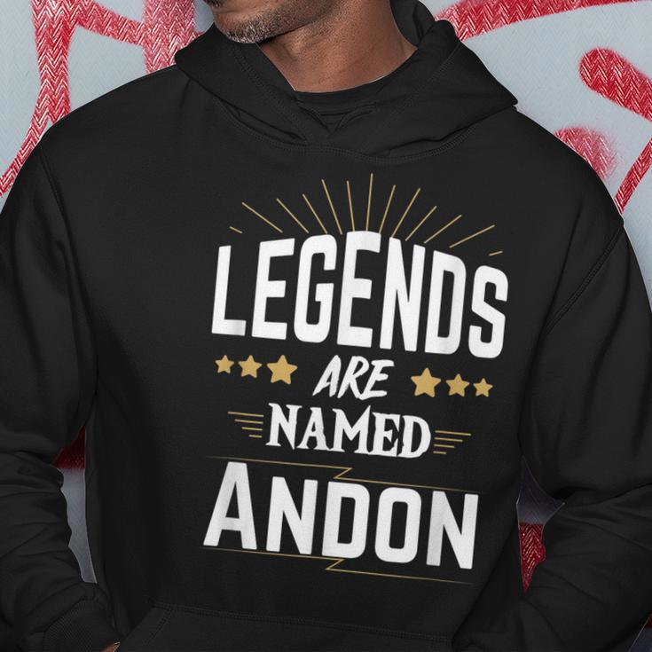 Personalisiertes Legends Are Named Andon Hoodie, Sternen-Design Unisex Lustige Geschenke