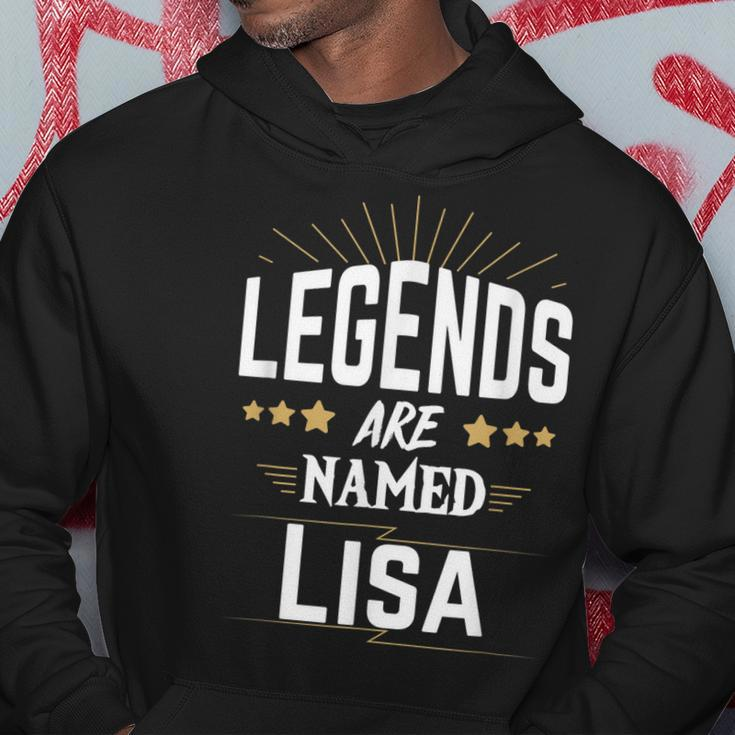 Personalisiertes Legends Are Named Lisa Hoodie mit Sternenmotiv Lustige Geschenke