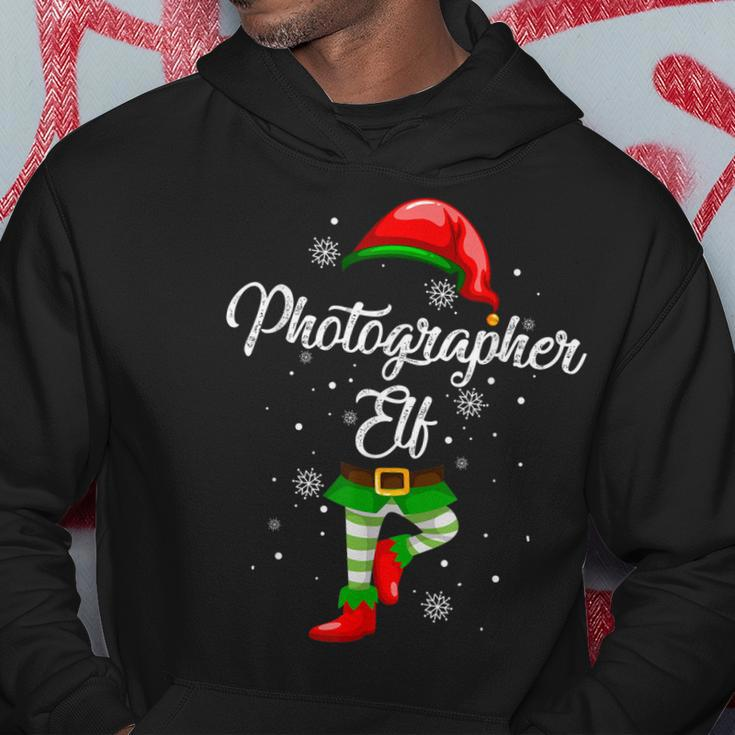 Photographer Elf Costume Funny Christmas Gift Team Group Men Hoodie Graphic Print Hooded Sweatshirt Funny Gifts