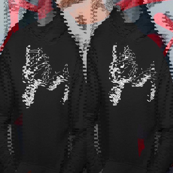 Pianist Music Notes Treble Clef Piano Player Keyboard Piano Hoodie Unique Gifts