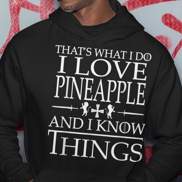 Pineapple Lovers Know Things Hoodie Funny Gifts