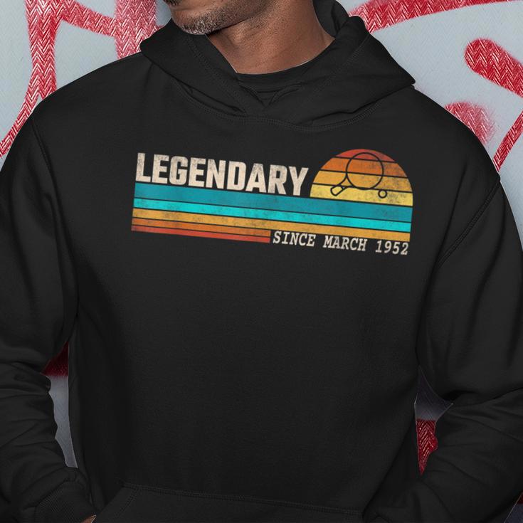 Ping Pong Spieler Legende Seit März 1952 Geburtstag Hoodie Lustige Geschenke