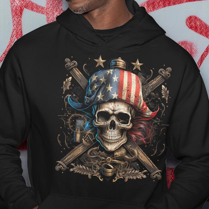 Pirate 4Th Of July American Flag Usa America Funny Hoodie Unique Gifts