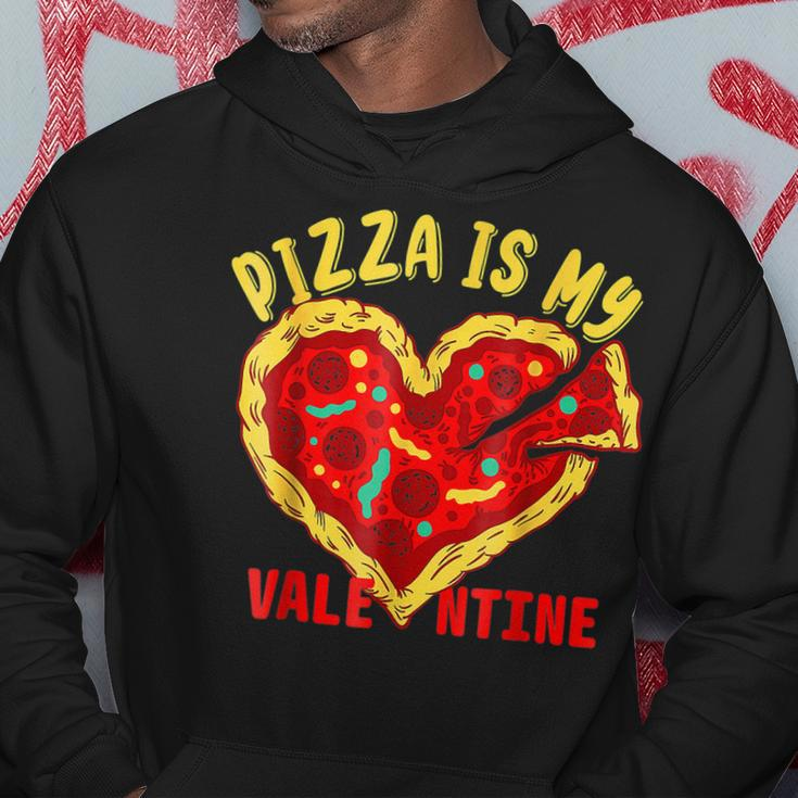 Pizza Is My Valentine Funny Valentines Day Lover Heart Pizza Hoodie Funny Gifts