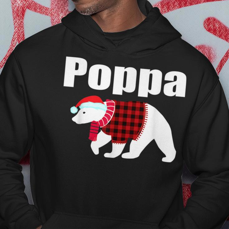 Poppa Bear Red Plaid Buffalo Matching Family Pajama Gift For Mens Hoodie Unique Gifts
