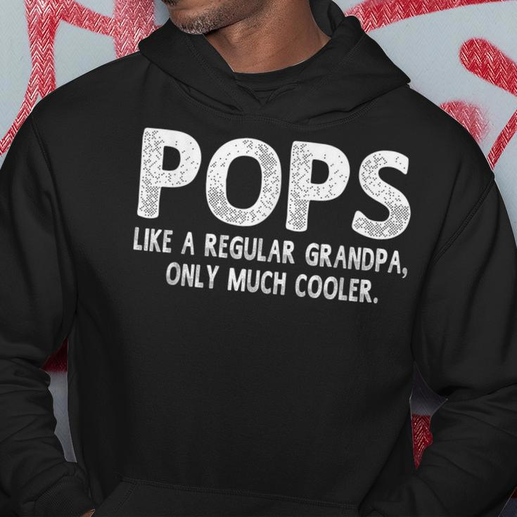 Pops Definition Like Regular Grandpa Only Cooler Funny Hoodie Unique Gifts