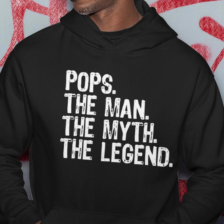 Pops The Man The Myth The Legend Gift Christmas Hoodie Unique Gifts