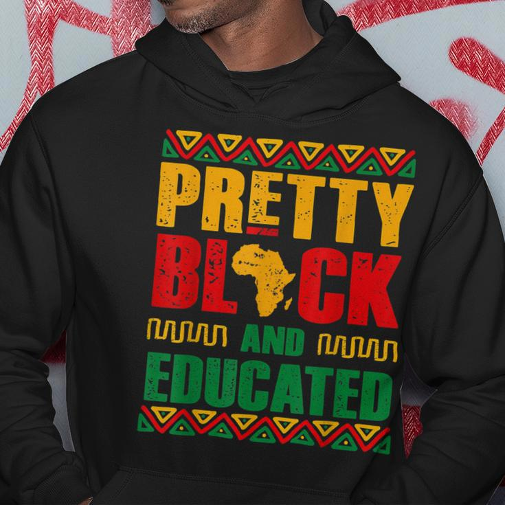Pretty Black And Educated Women African Map Black History Hoodie Funny Gifts