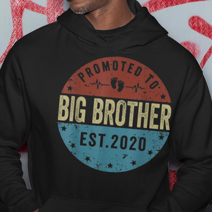 Promoted To Big Brother Est 2021 Fathers Day Gifts Hoodie Funny Gifts