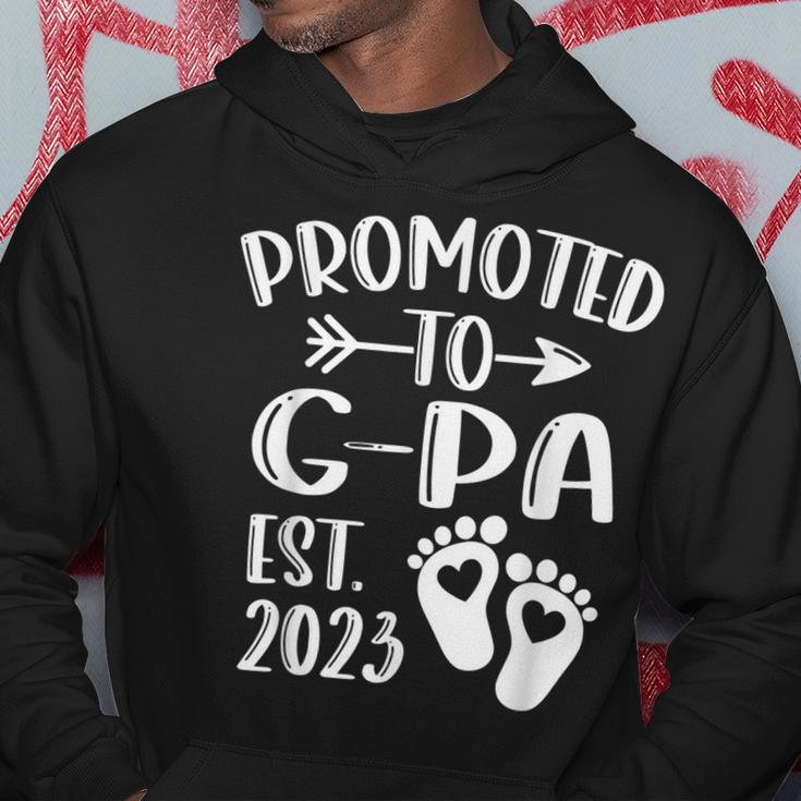 Promoted To Gpa 2023 First Time Fathers Day New Dad Gift For Mens Hoodie Unique Gifts