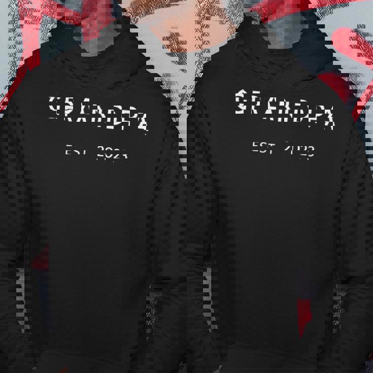 Promoted To Grandpa Est 2023 Gift New Grandpa Fathers Day Hoodie Unique Gifts
