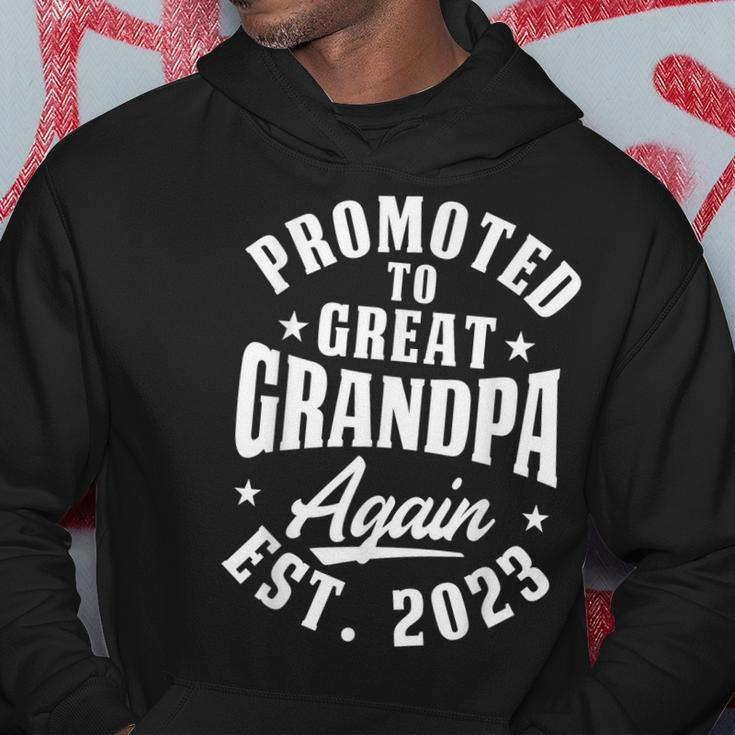 Promoted To Great Grandpa Again 2023 Pregnancy Announcement Hoodie Unique Gifts