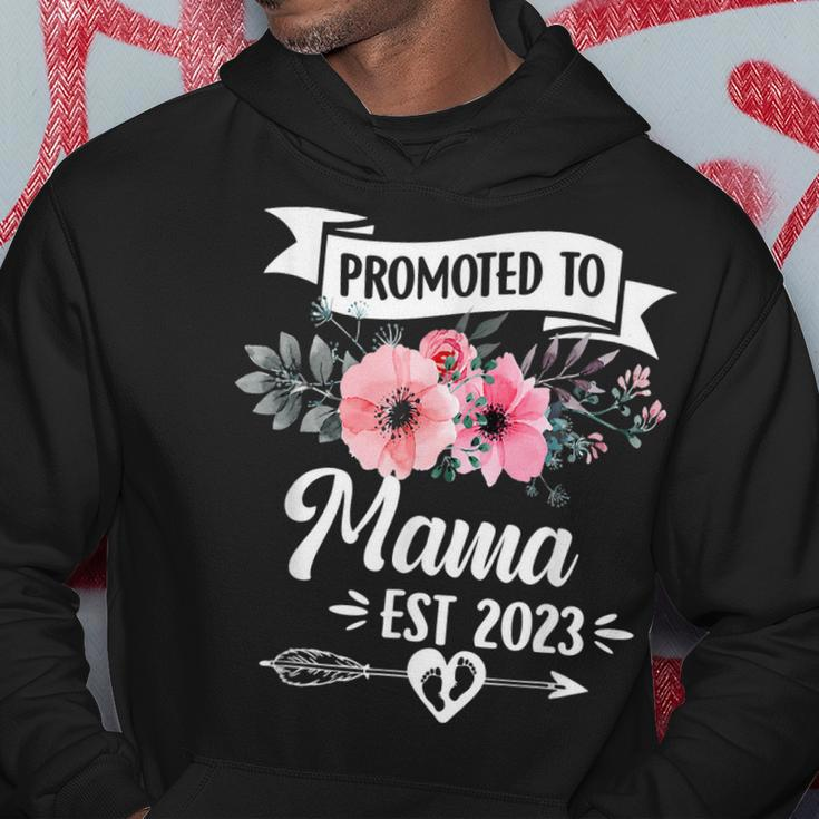 Promoted To Great Mama Est 2023 Mothers Day Hoodie Funny Gifts