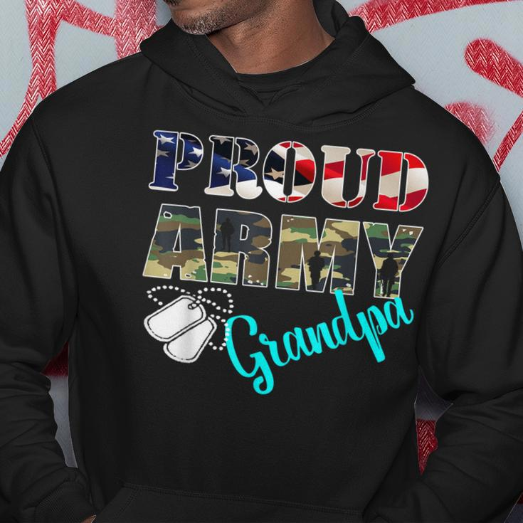 Proud Army Grandpa Flag American Military Family Hoodie Unique Gifts