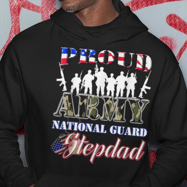 Proud Army National Guard Stepdad Us Fathers Day Men Hoodie Funny Gifts