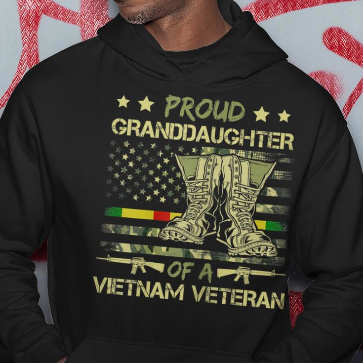 Proud Granddaughter Of A Vietnam Veteran Camouflage Flag Hoodie Unique Gifts