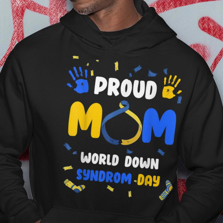Proud Mom T21 World Down Syndrome Awareness Day Ribbon Hoodie Unique Gifts