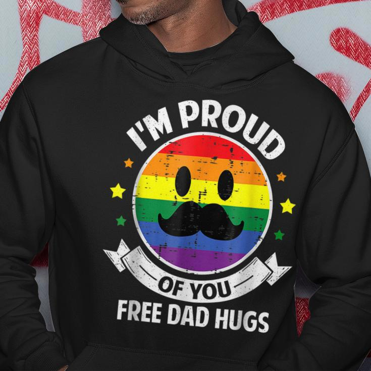 Proud Of You Free Dad Hugs Funny Gay Pride Ally Lgbt Gift For Mens Hoodie Unique Gifts