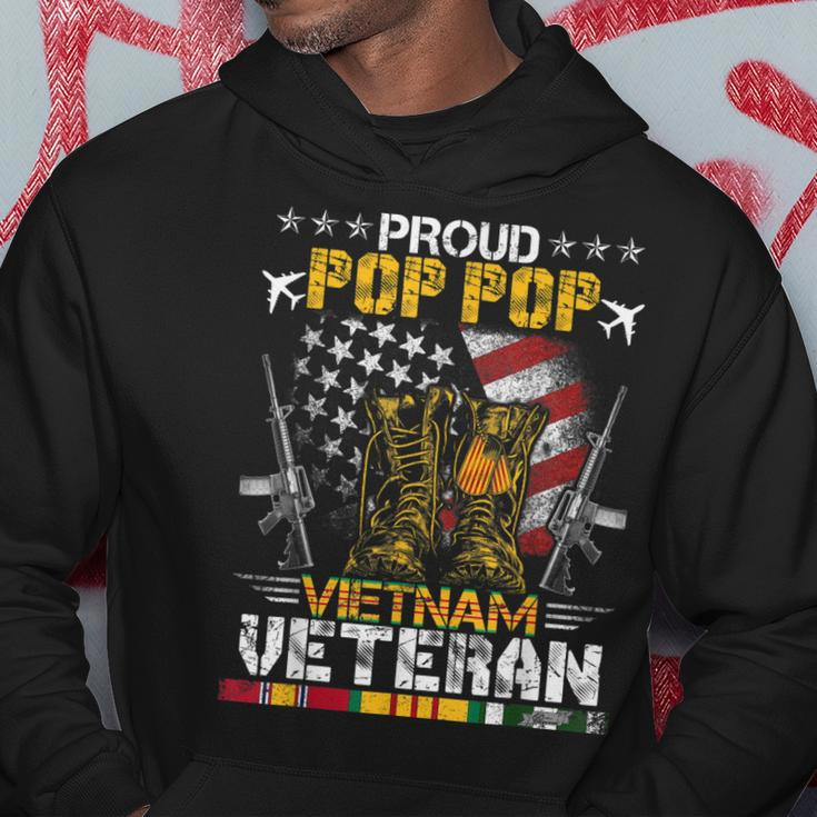 Proud Pop Pop Of Vietnam Veteran Us Flag Gifts Proud Veteran Hoodie Funny Gifts