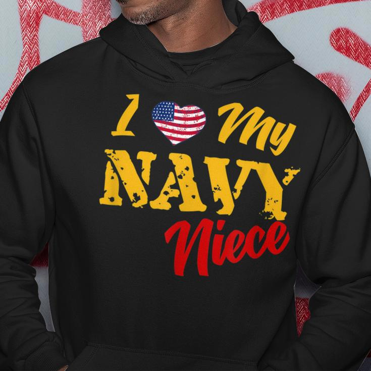 Proud Us Navy Niece American Military Family Aunt Uncle Hoodie Unique Gifts