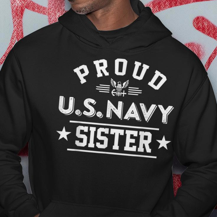 Proud Us Navy Sister Gift For Navy Sister Military Sister Hoodie Unique Gifts