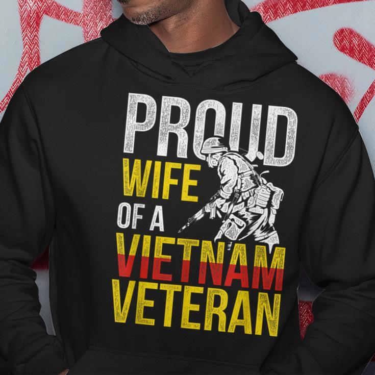 Proud Veteran Wife Gift Vietnam Veterans Day Men Hoodie Graphic Print Hooded Sweatshirt Funny Gifts