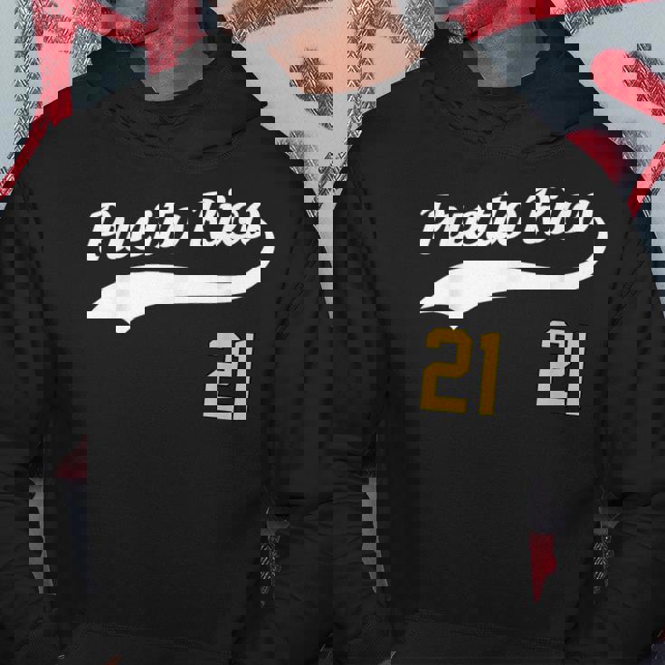 Puerto Rico Baseball 21 For Santurce Baseball Fans Hoodie Unique Gifts