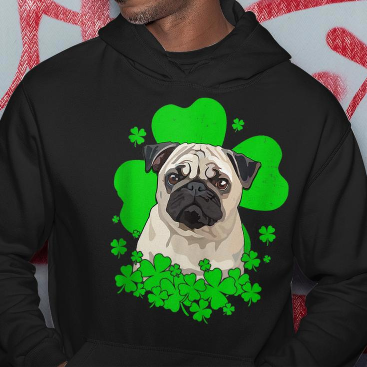 Pug St Patricks Day Clovers Hoodie Funny Gifts