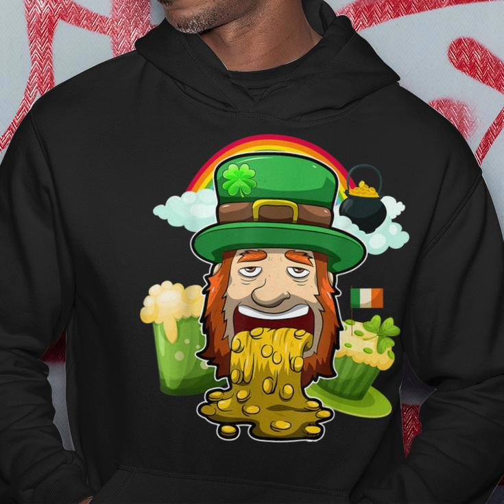 Puking Leprechaun St Patricks Day Irish Drinking Party Hoodie Personalized Gifts