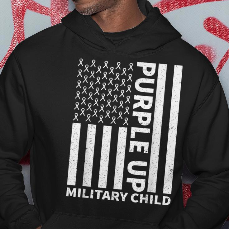 Purple Up For Military Child Military Kids Month Hoodie Unique Gifts