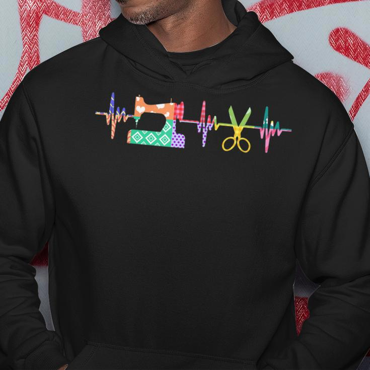 Quilter Sewing Heartbeat For Quilting Lover Mm Hoodie Unique Gifts