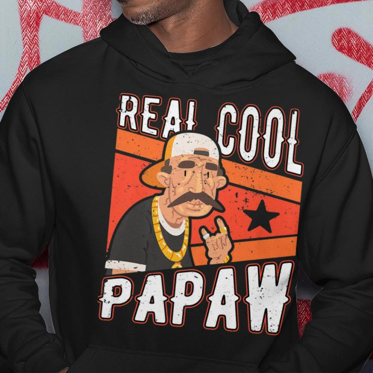 Real Cool Papaw Fun Fathers Day Grandathers Papa Dad Pops  Hoodie Personalized Gifts