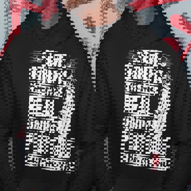 Real Grandpas Play Golf Funny Golf Grandpa Gifts Golfers Gift For Mens Hoodie Unique Gifts