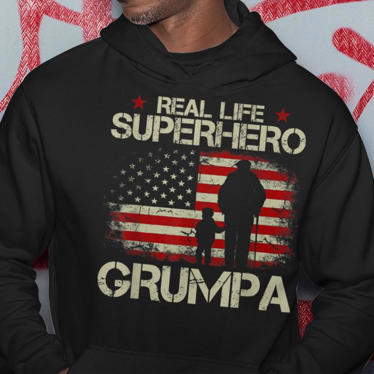 Real Life Superhero Grumpa Gift For Grandpa Gift For Mens Hoodie Unique Gifts